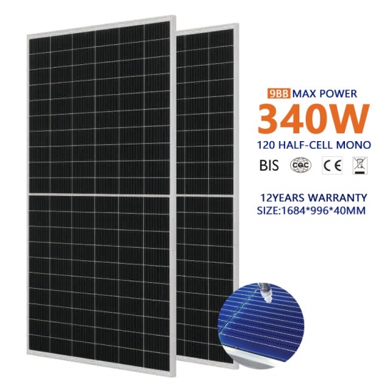 high-efficient-340w-9bb-half-cut-mono-solar-cells